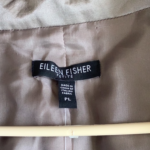 Eileen Fisher blazer NWT Steel satin - Picture 6 of 10